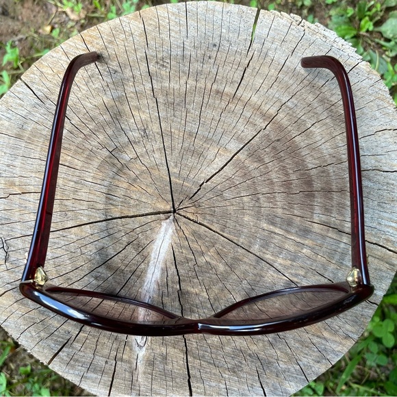 YSL Yves Saint Laurent 8702 red cat eye sunglasses - Picture 14 of 14